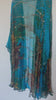 Aqua Poncho with Gold Beading