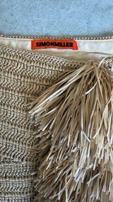 Raffia Mini Skirt
